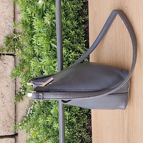 Vintage Coletta Mini Gray Genuine Leather Shoulder Bag - Picture 4 of 13